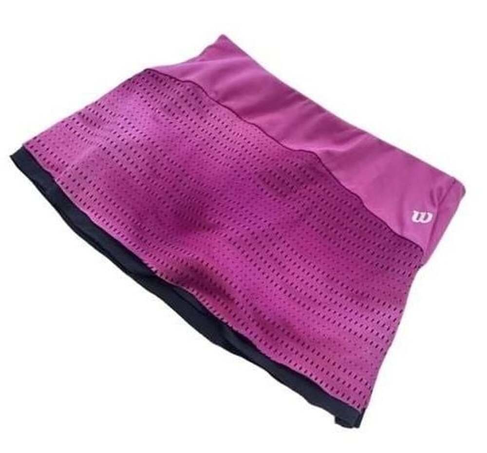 Wilson Athletic Skort Size M Pink Perforated Tennis Skirt